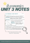 IB economics notes unit 3 macroeconomics