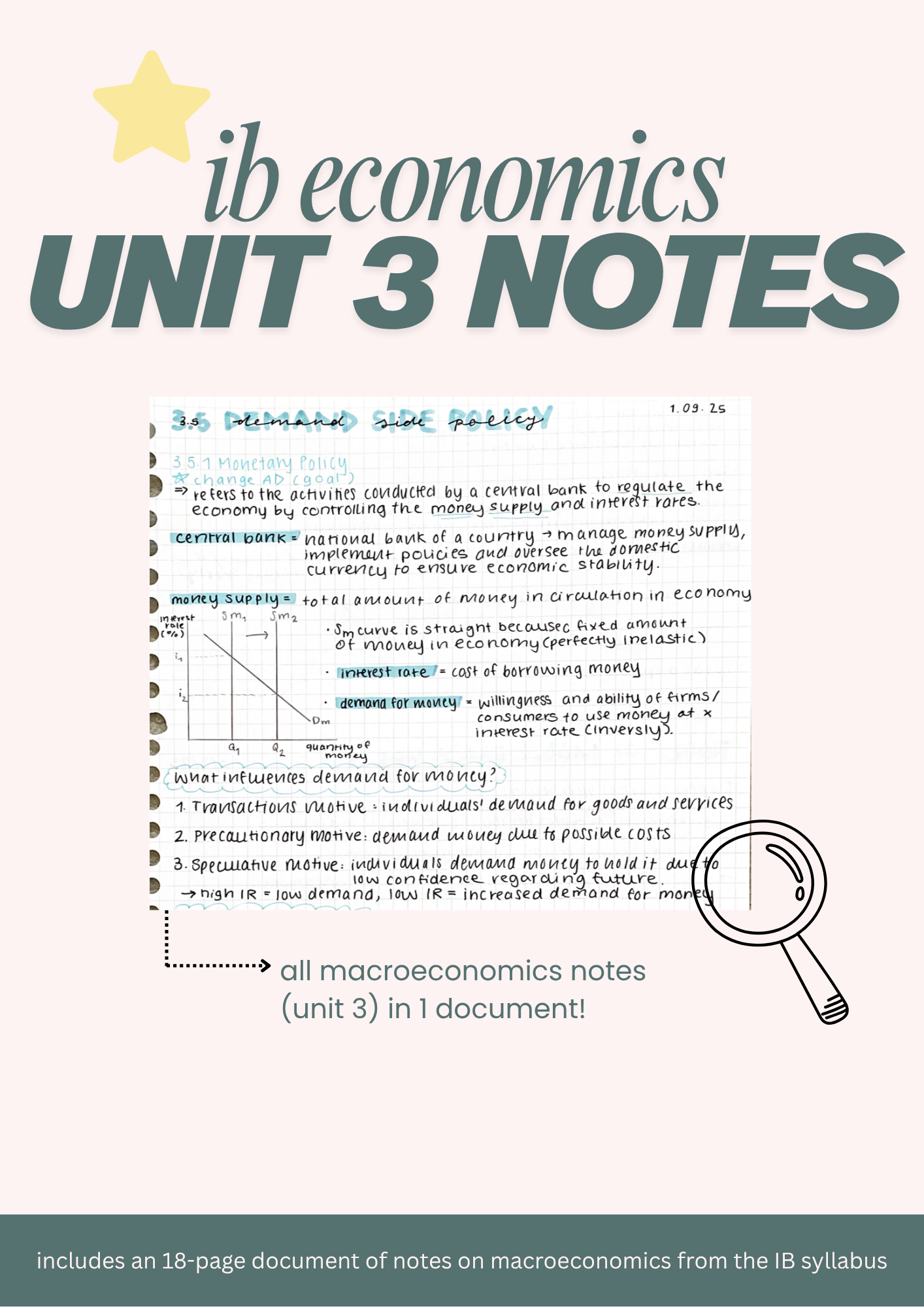 IB economics notes unit 3 macroeconomics