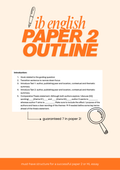 IB English Paper 2 Structure Outline