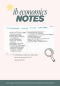 IB economics handwritten notes (all units)